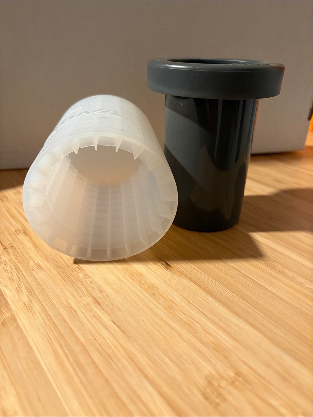 Tovolo Grey Silicone Ice Cube Molds - Set of 2 - Picture 3 of 4